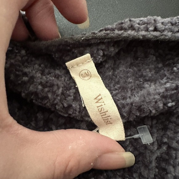 Wishlist‎ Gray Soft Surplice Knit Sweater size s/m - Picture 5 of 10